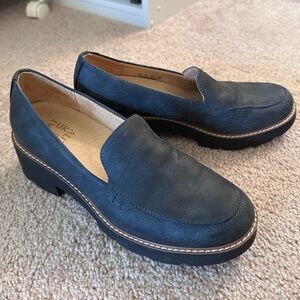 Naturalizer Blue grey Cabaret platform loafers
